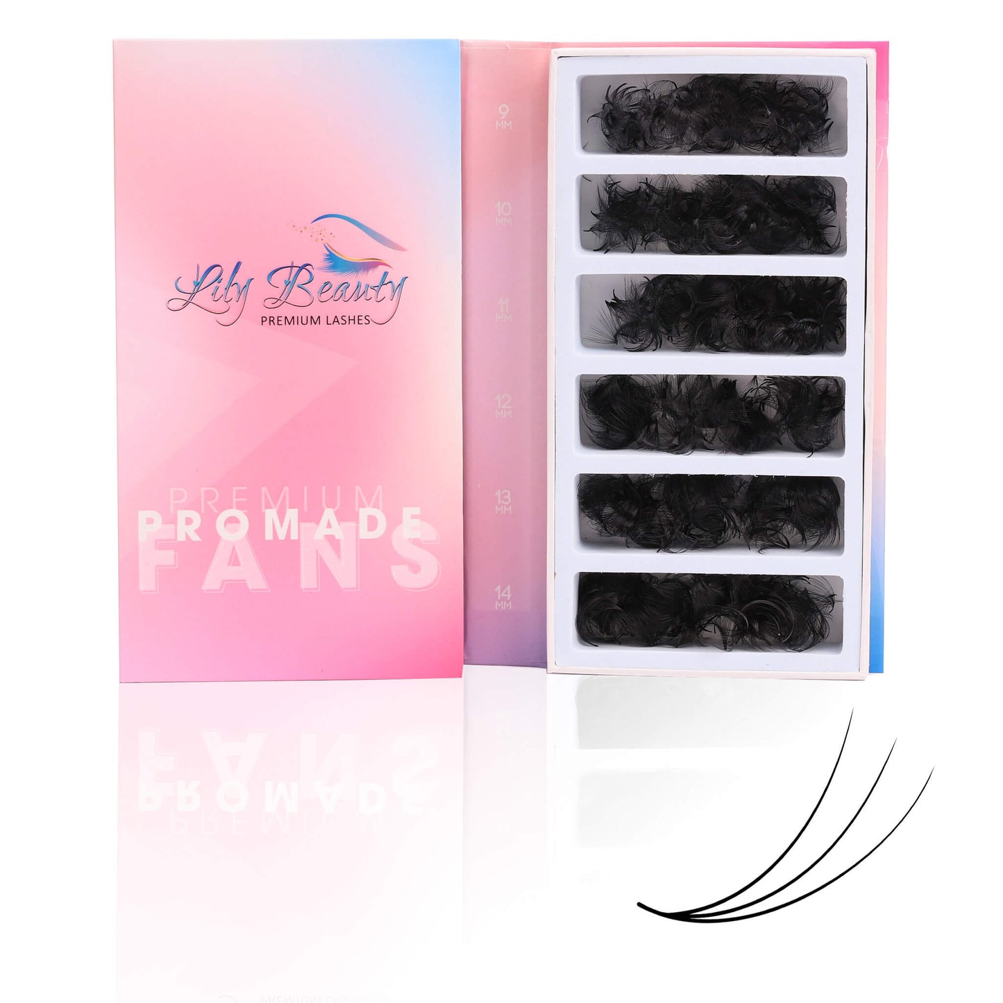 Mix 6in1 | Promade Lashes 3D | 1.500 Fans