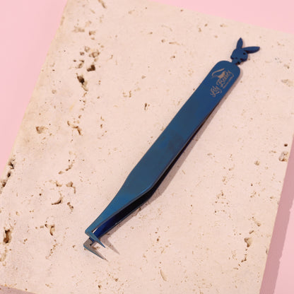 Blue Rabbit Lash Tweezers - Fiber Tip