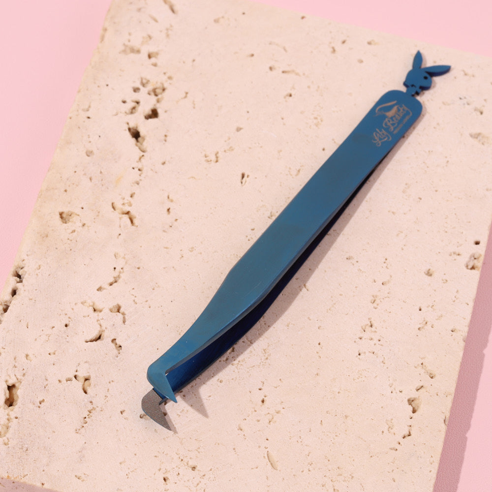 Blue Rabbit Lash Tweezers - Fiber Tip