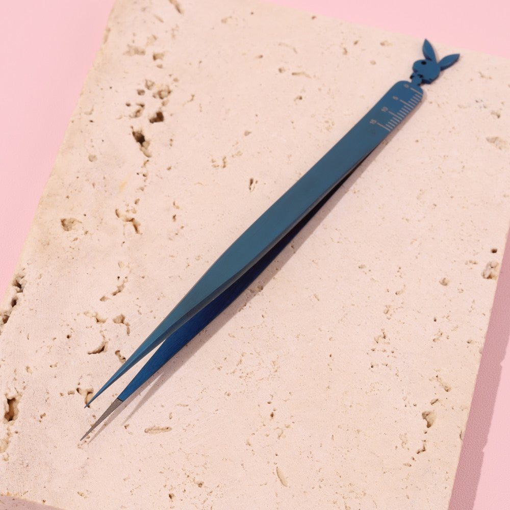 Blue Rabbit Lash Tweezers - Fiber Tip