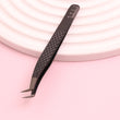 Load image into Gallery viewer, Matte Black Lash Tweezers - Fiber Tip
