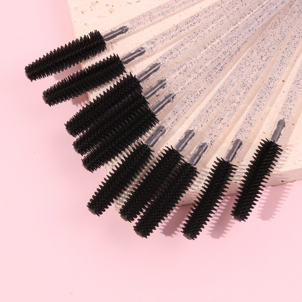 Glitter Silicone Lash Wands | 50 pcs