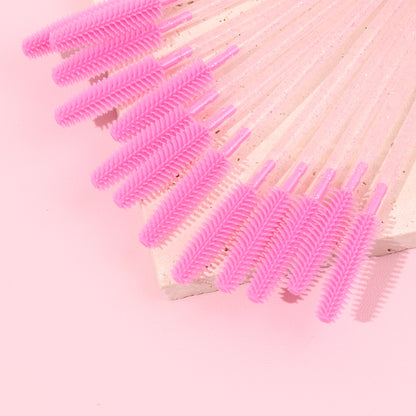 Glitter Silicone Lash Wands | 50 pcs