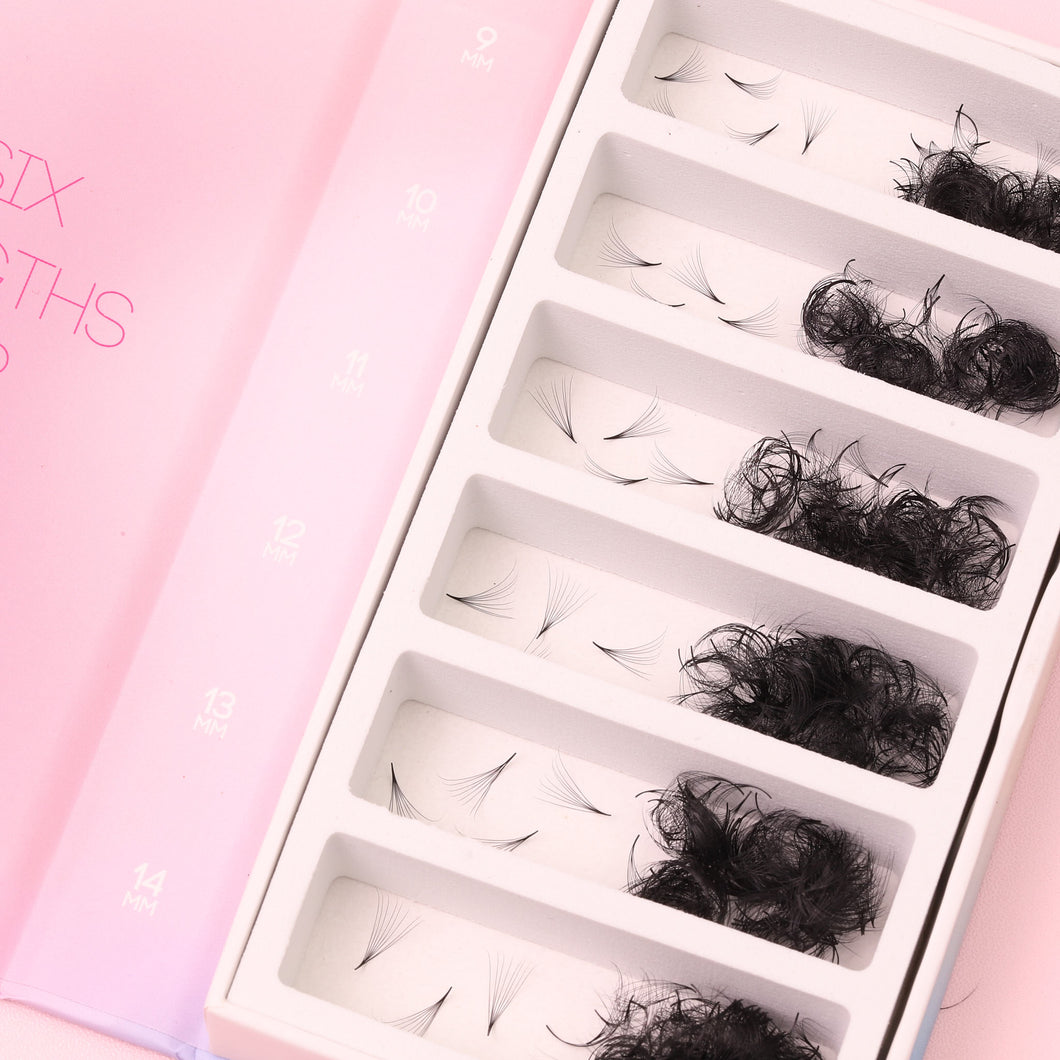 Mix 6in1 | Promade Lashes 8D | 1.500 Fans
