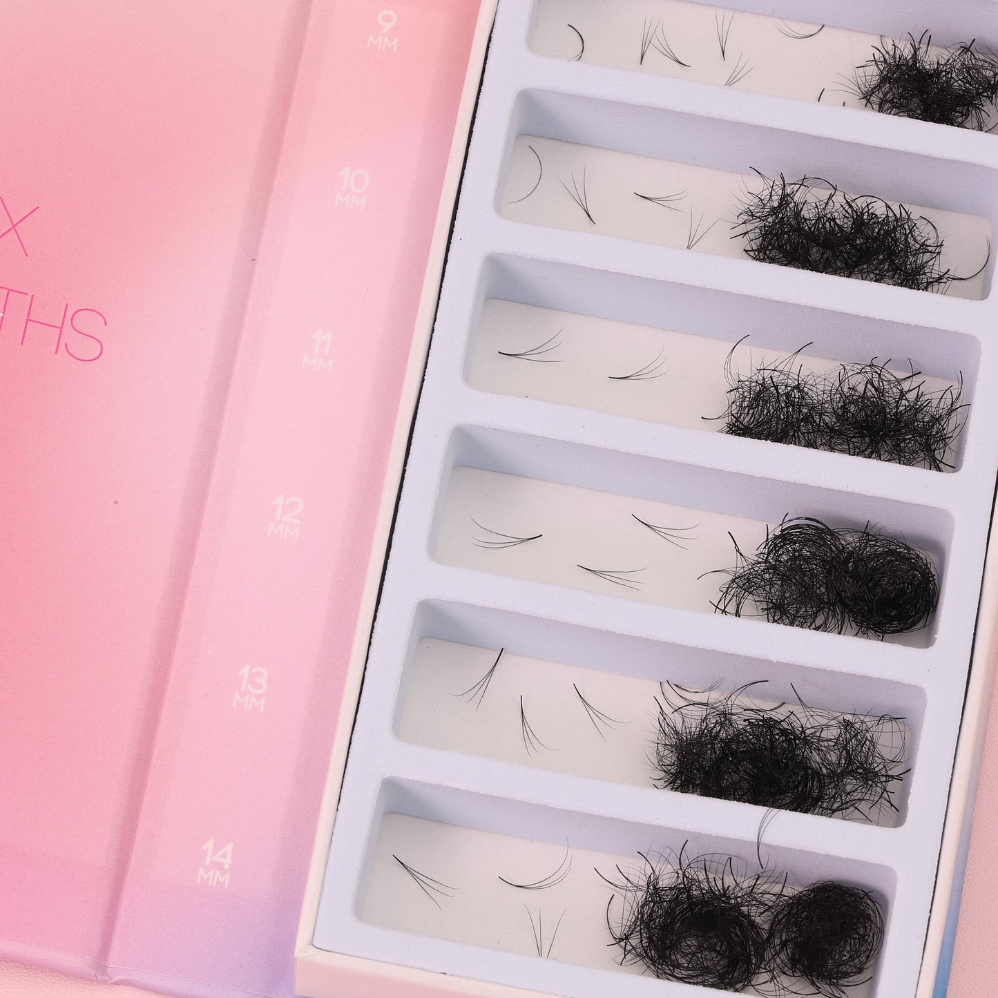 Mix 6in1 | Promade Lashes 3D | 1.500 Fans