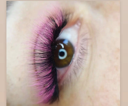 Promade DARK PINK Coloured Lashes | 6D 0.07