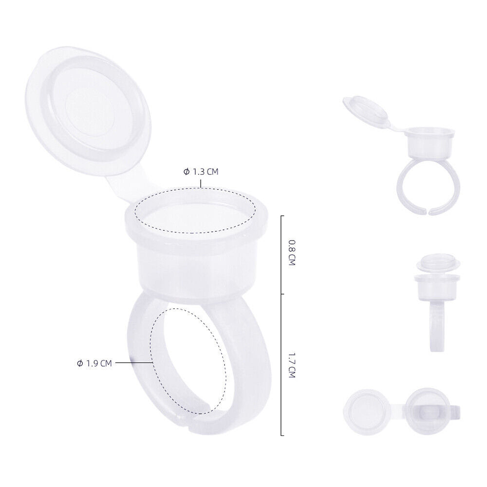 Tint/Tattoo Ink Ring Cups | 50 PCS